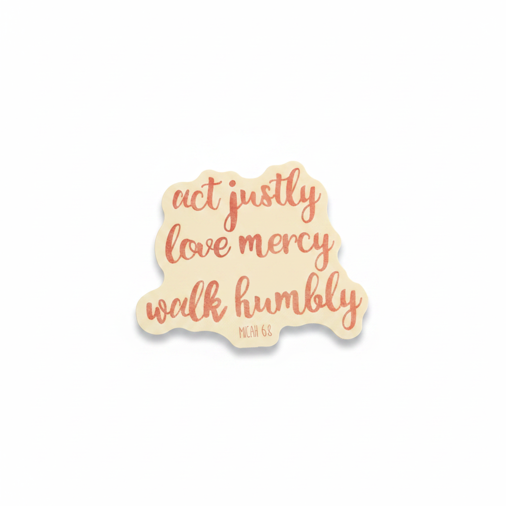 Act Justly Love Mercy Walk Humbly Sticker