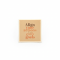 Align Your Actions to Goals - White Background