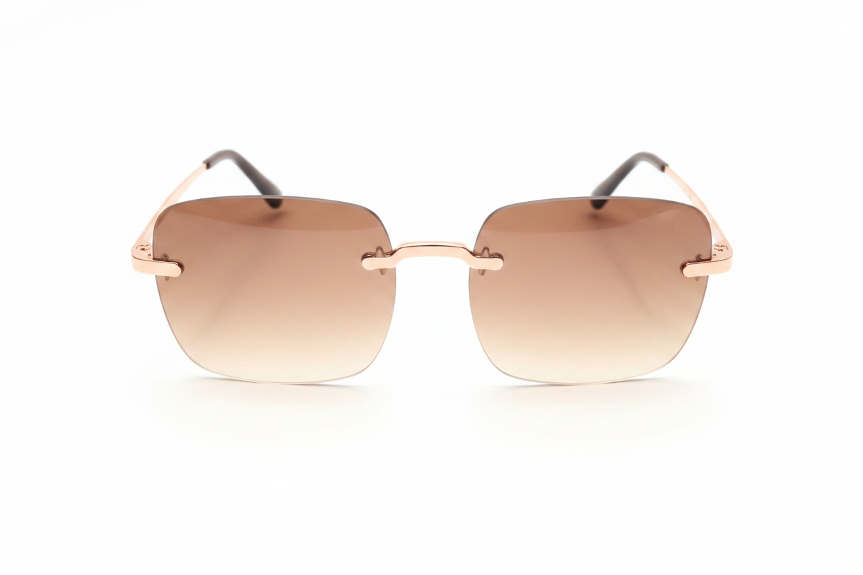 Brown Sunglasses White Background