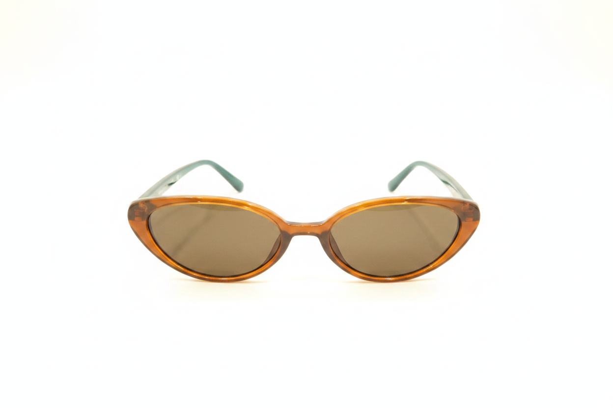 Cat-Eye Sunglasses - White Background