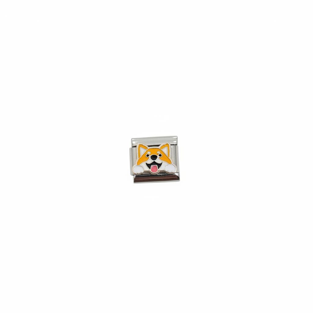 Corgi Charm - White Background