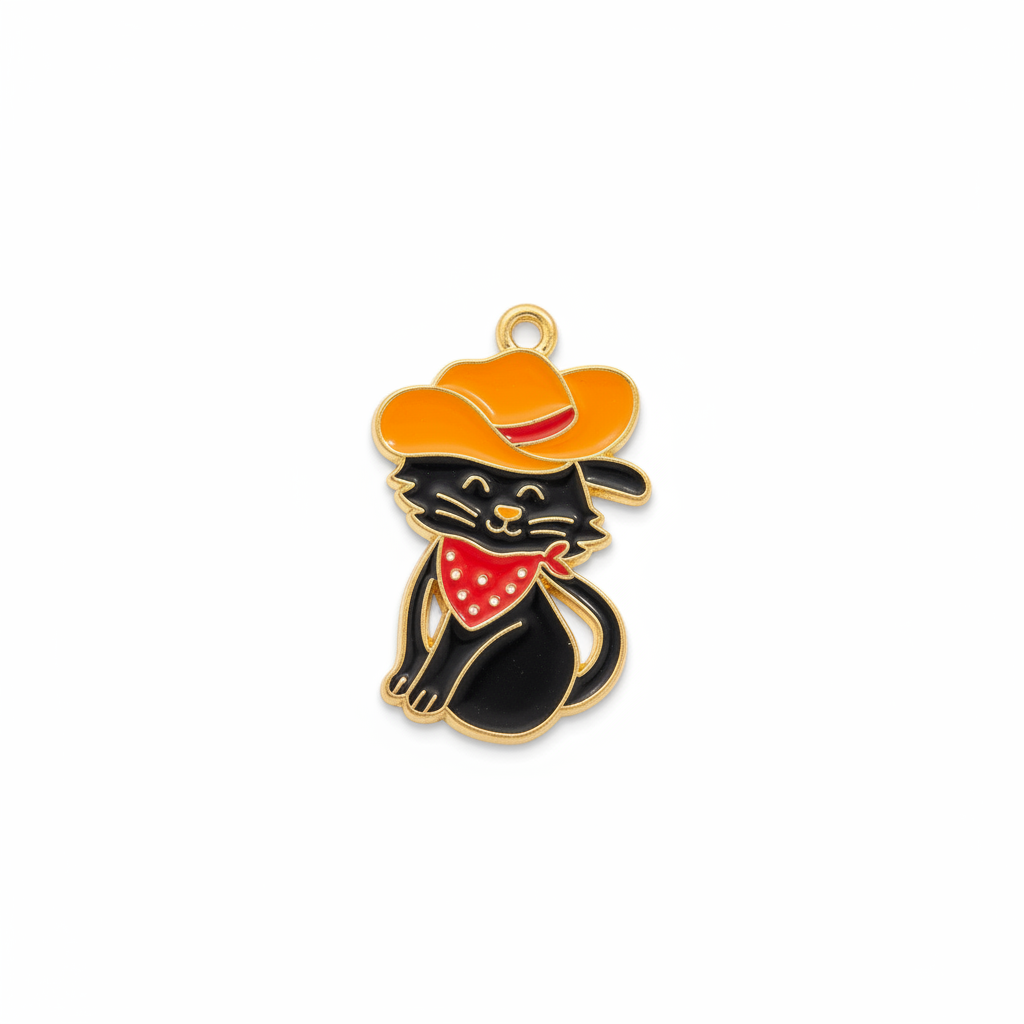 Cowboy Cat Charm