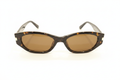 Dark tortoise sunglasses on white background
