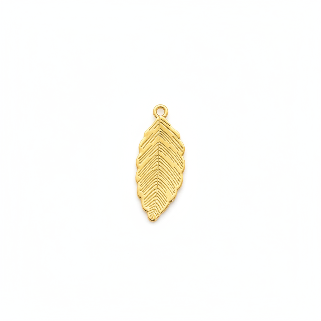 Delicate Leaf Charm