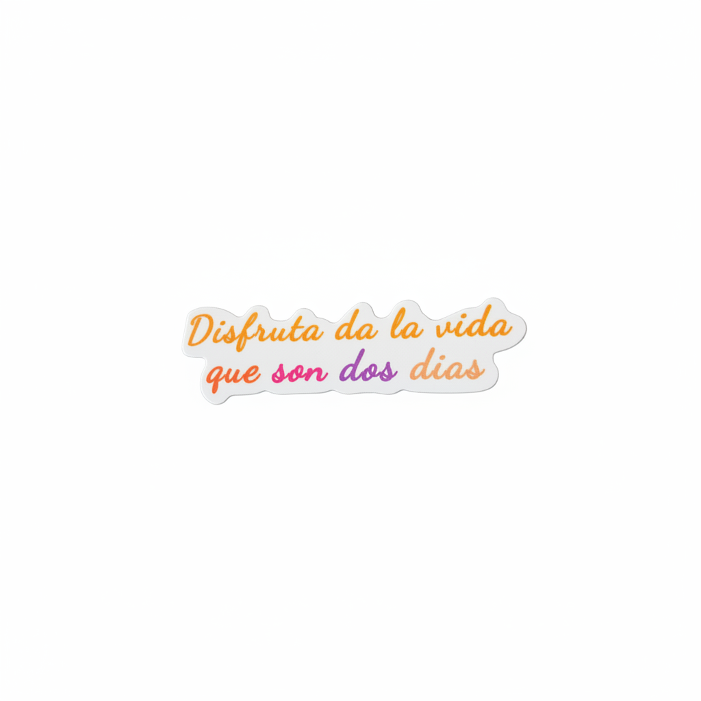 Disfruta Sticker