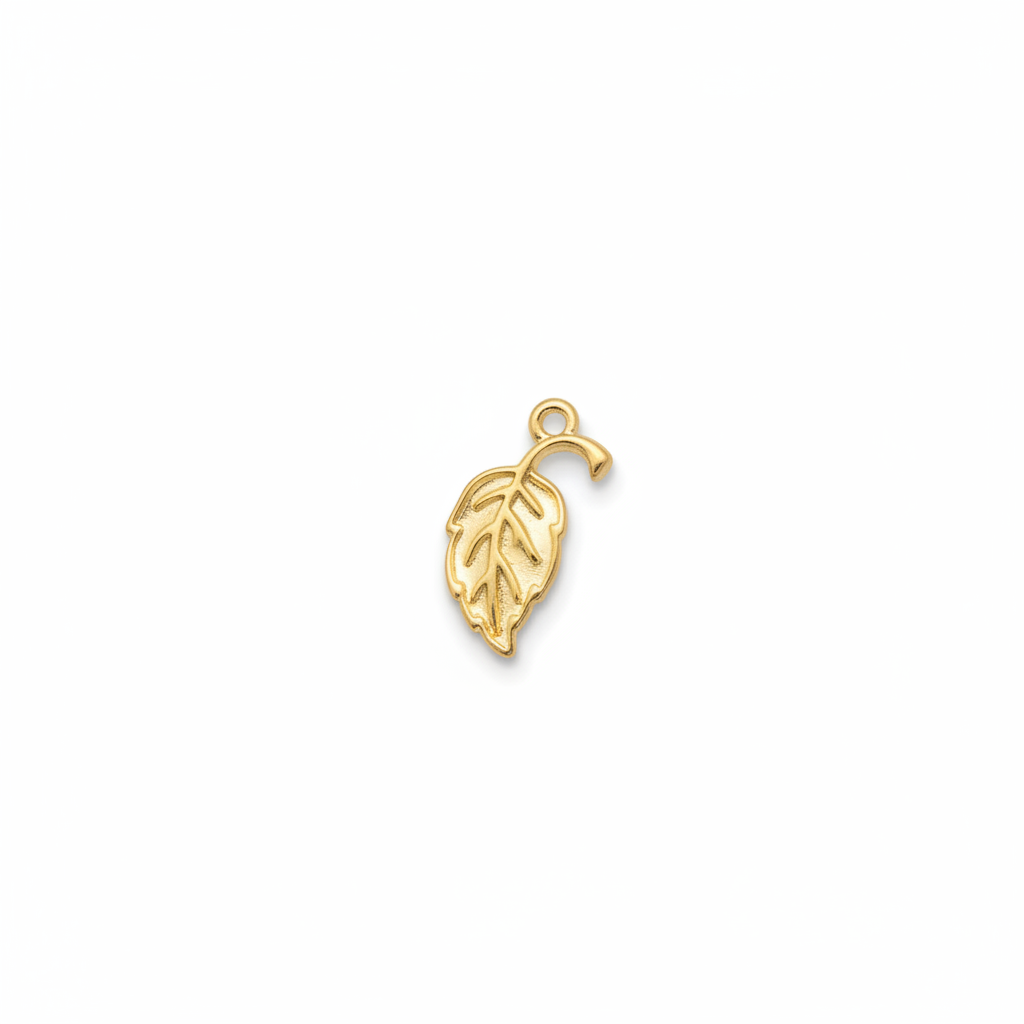 Elongated Leaf Charm