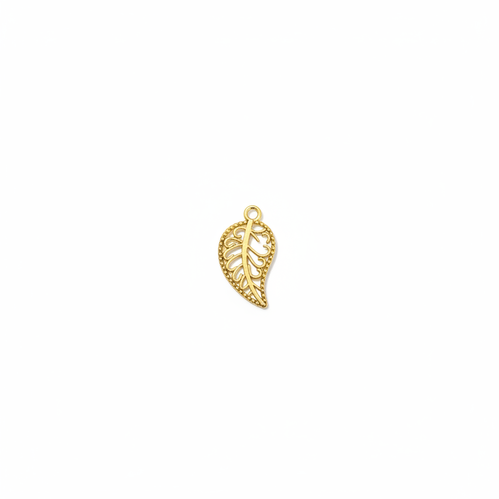 Filigree Leaf Charm