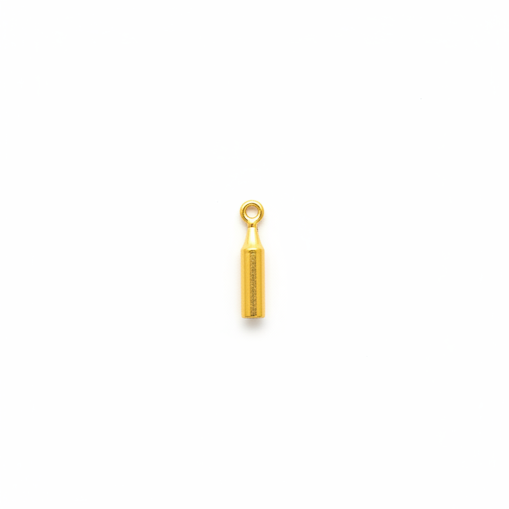 Gold Bullet Charm