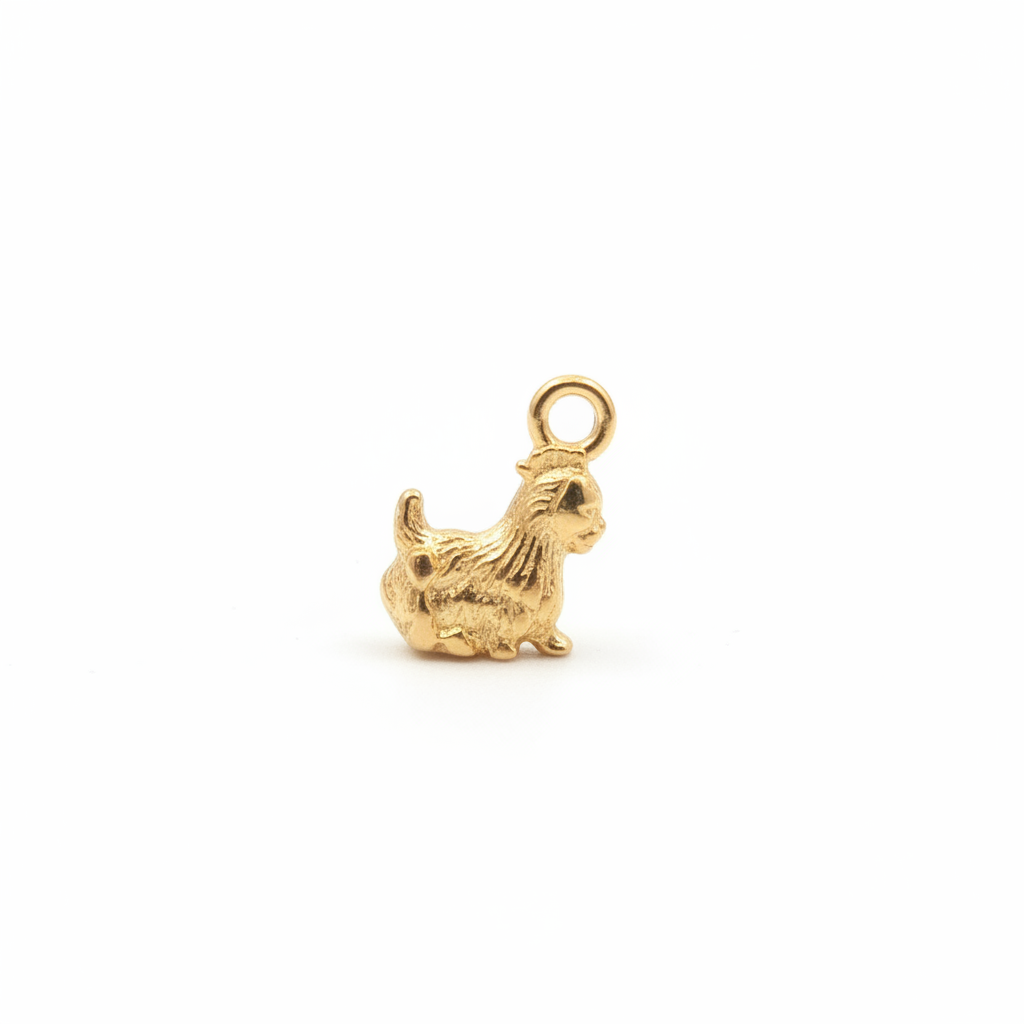 Gold Cat Charm