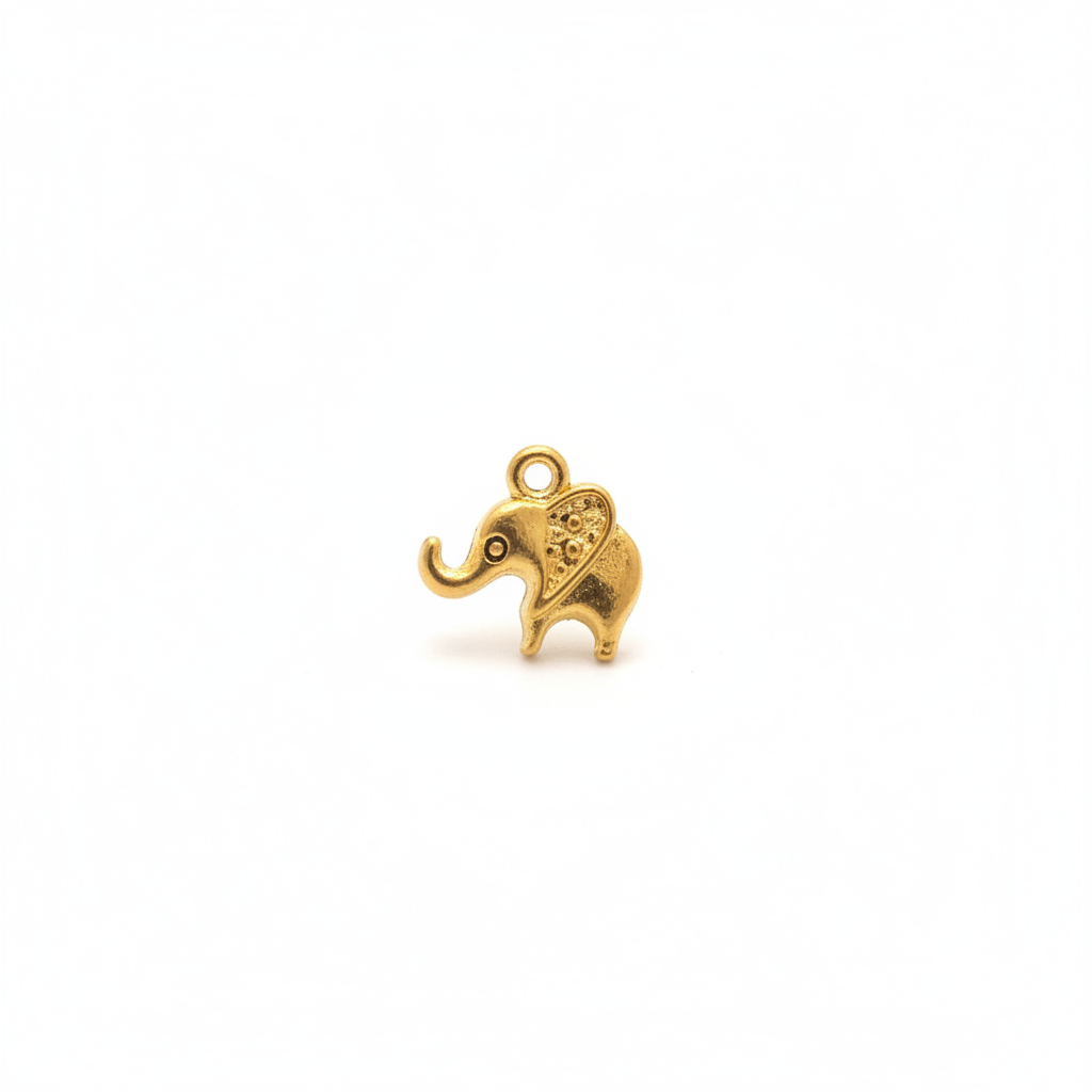 Gold Elephant Charm