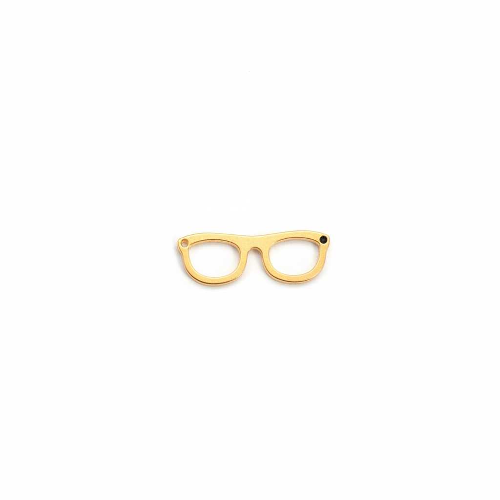 Gold Glasses Charm