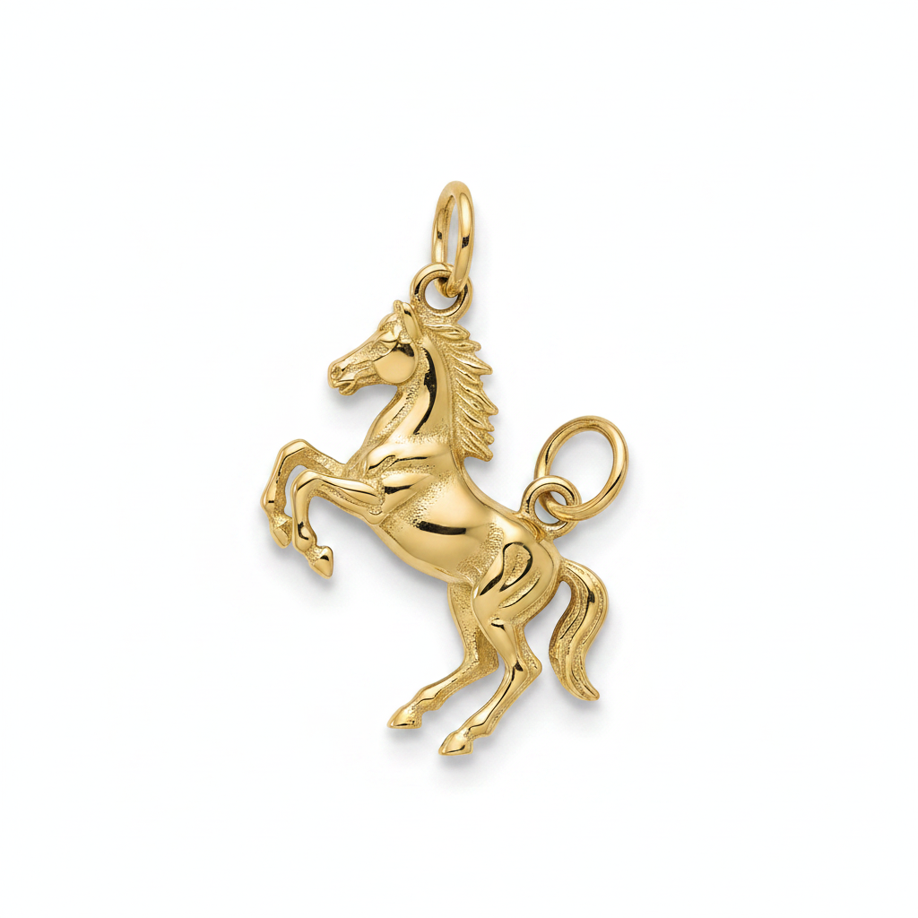 Gold Horse Charm