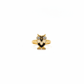Gold Owl Attachable Charm Ring