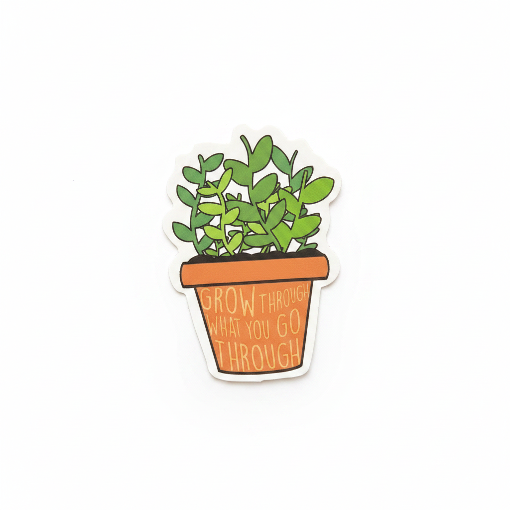 Grow Through Sticker