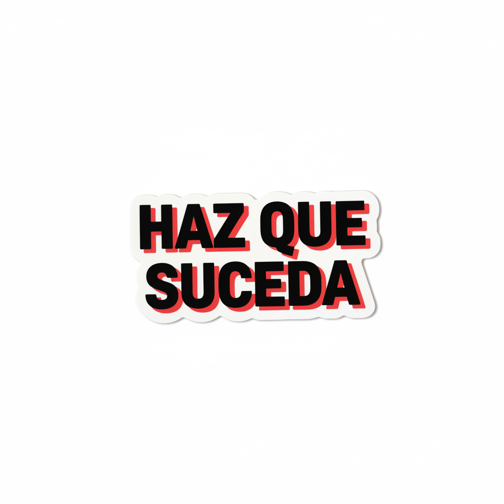 Haz que suceda sticker