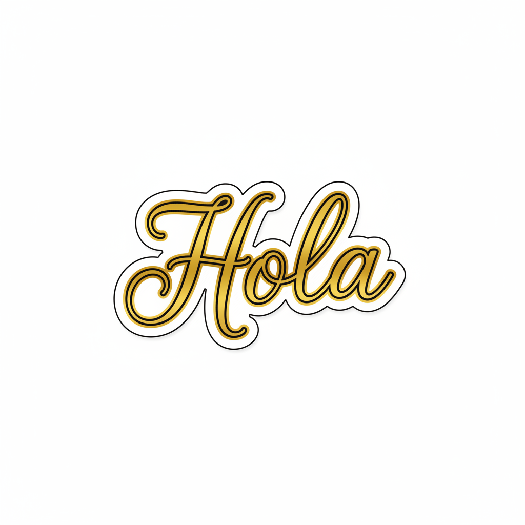 Hola sticker