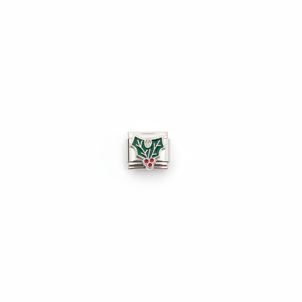Holly Christmas Charm - White Background