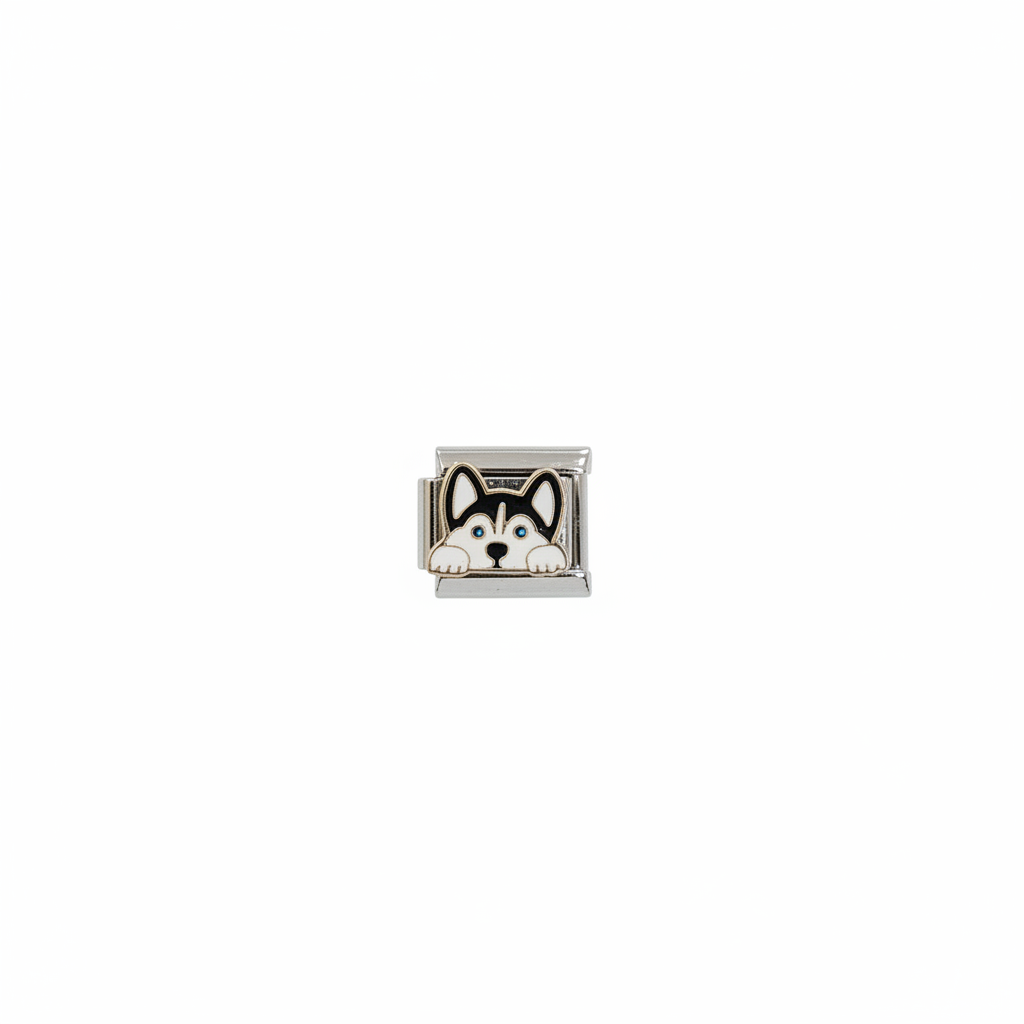 Husky Charm - White Background