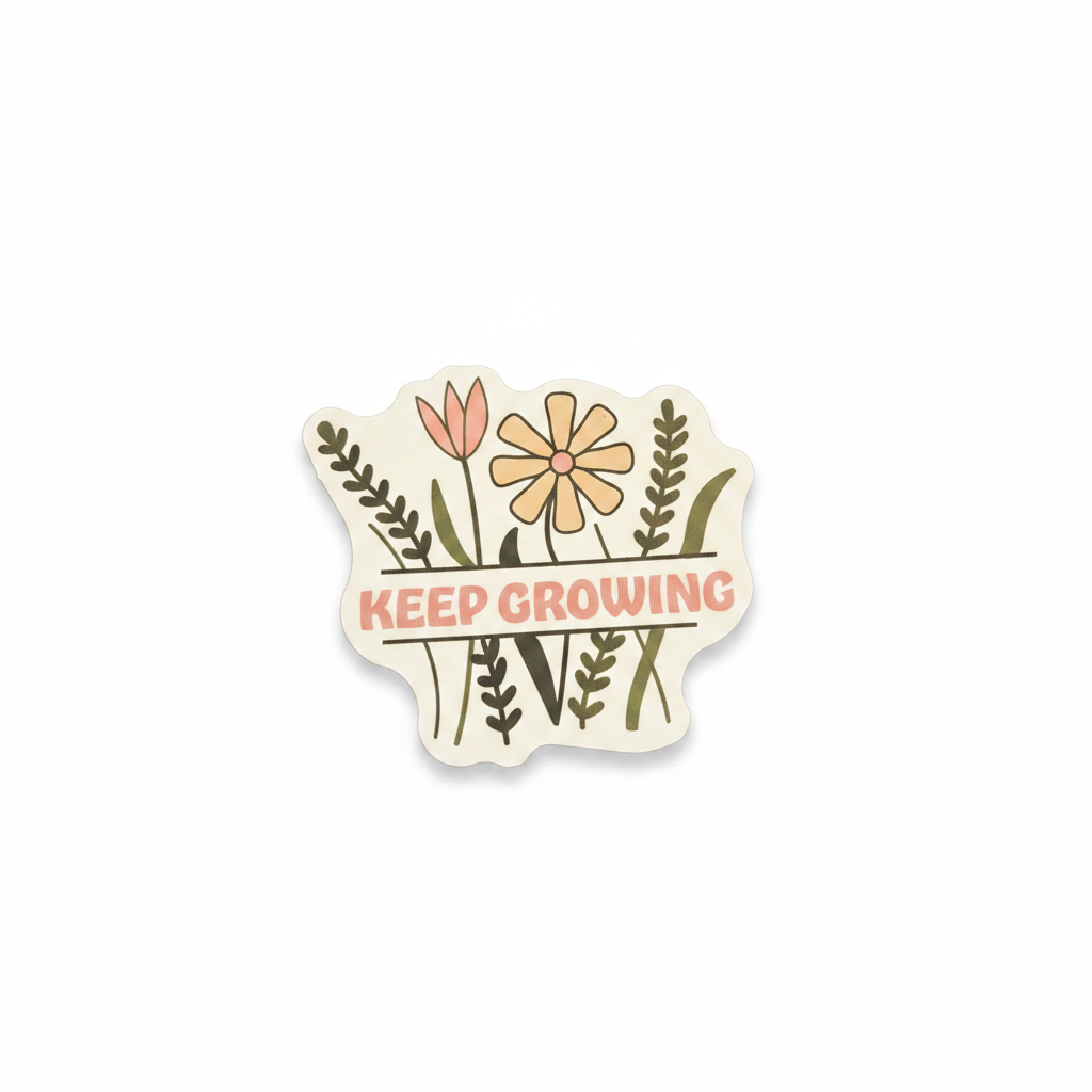 Keep Growing Sticker