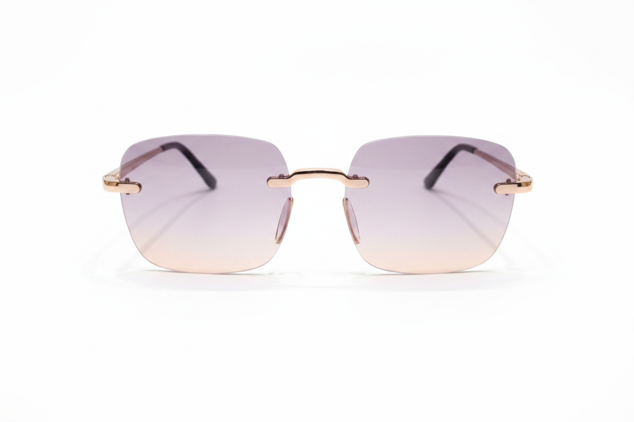 Lavender Sunglasses White Background