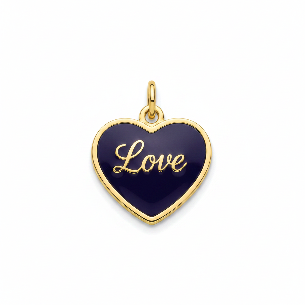 "Love" Heart Charm