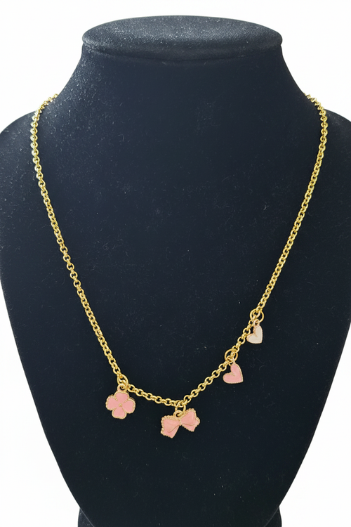 Pink Charm Necklace