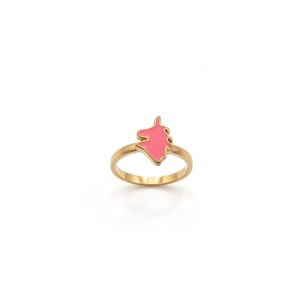 Pink Fox Charm Ring