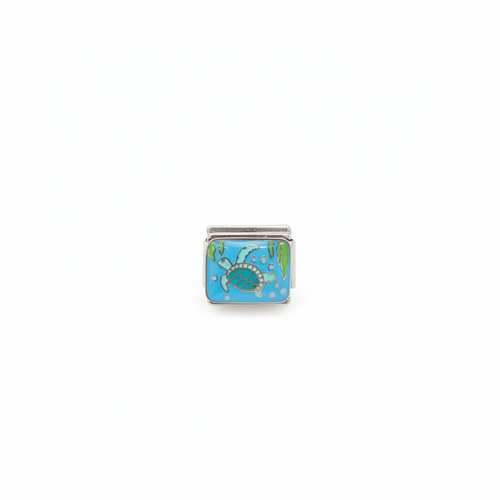 Sea Turtle Charm - White Background