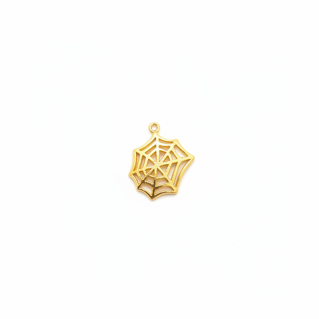 Spider Web Charm