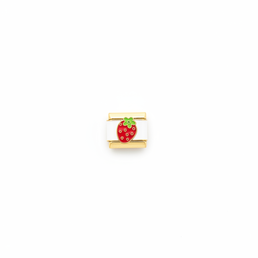 Strawberry Charm - White Background