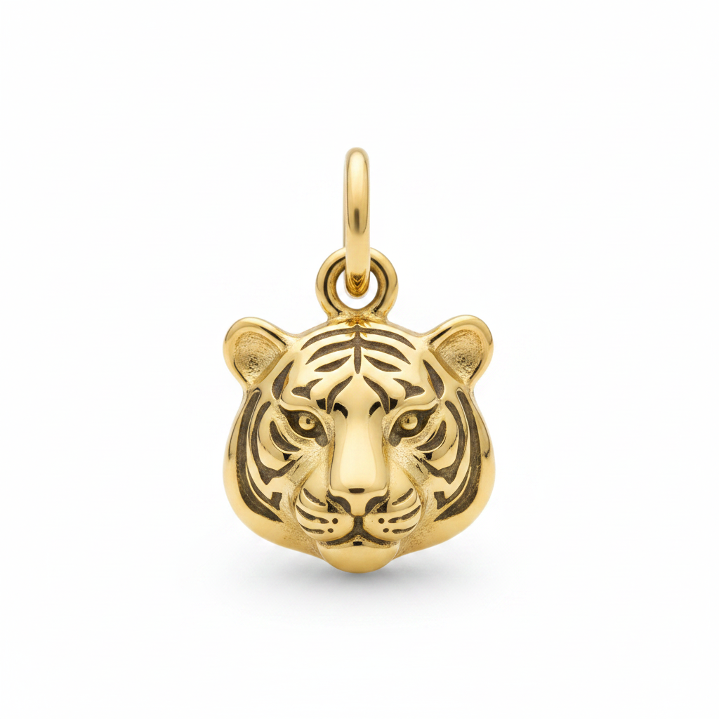 Tiger Face Charm