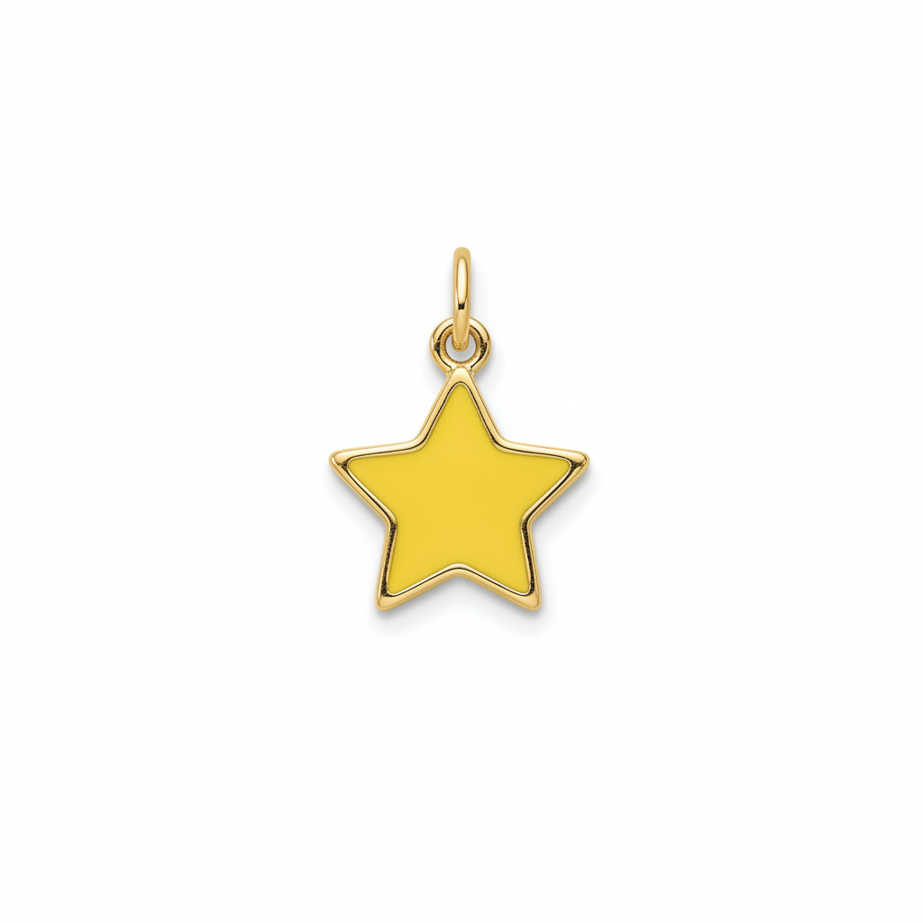 Yellow Star Charm