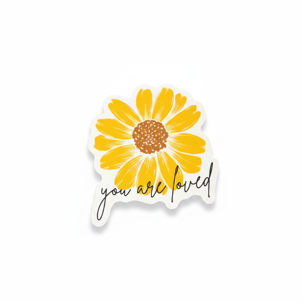 You Are Loved Sticker – White Background